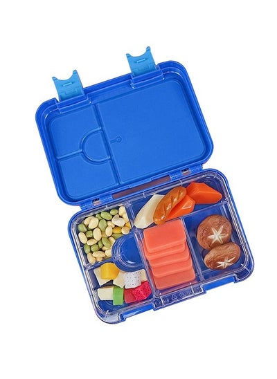 اشتري Square Sealed Lattice Portable Lunch Box Blue في السعودية