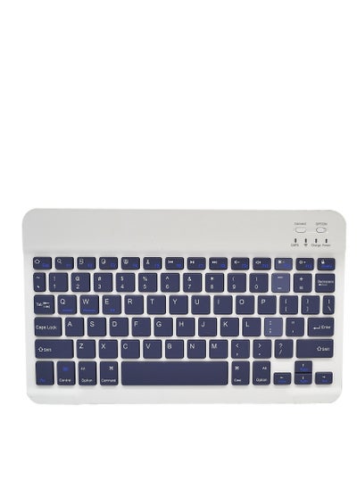 Buy Wireless Bluetooth Rechargeable Keyboard, Multi-Device Universal Bluetooth Keyboard, Portable Keyboard, Suitable for iOS Android, Windows iPad, Tablets MacBook (Violet) in UAE