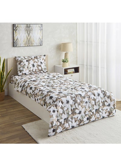 Buy Estonia Aurelia 2-Piece Printed Cotton Single Comforter Set 220 x 135 cm in UAE