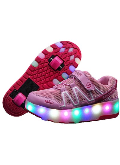 Buy Kids Roller Shoes Boy Girl Sneakers with Wheels Become Sport Sneaker with Led for Birthday Children Show Gift in Saudi Arabia