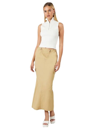 Buy Twill Toggle Drawstring Midi Skirt in Egypt