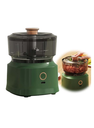 Buy Rechargeable Food Processor Electric Garlic Chopper Vegetable Chopper Blender Electric Vegetable Masher Mincer USB Charging One-press Operation for Nuts Chili Onion Minced Meat and Spices in UAE