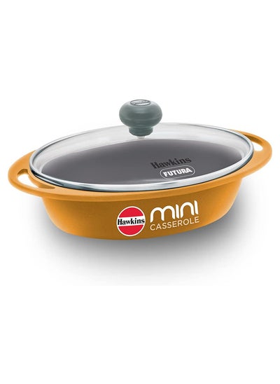 اشتري Hawkins Die-Cast Yellow Mini Casserole W/Gl 0.75L,5Mm -(Dcy75G) في الامارات