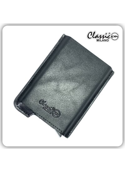 Buy Classic Milano Wallets for men Premium Quality PU Mens Wallet Cardholder Auto W-954# (Black) by Milano Leather in UAE