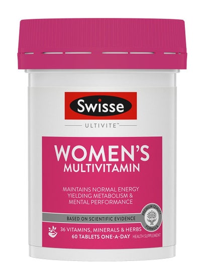 اشتري Women’s Multivitamin Maintains Normal Energy Yielding Metabolism & Mental Performance - 36 Vitamins, Minerals & Herbs Health Supplement - One a day - 60 Tablets في الامارات