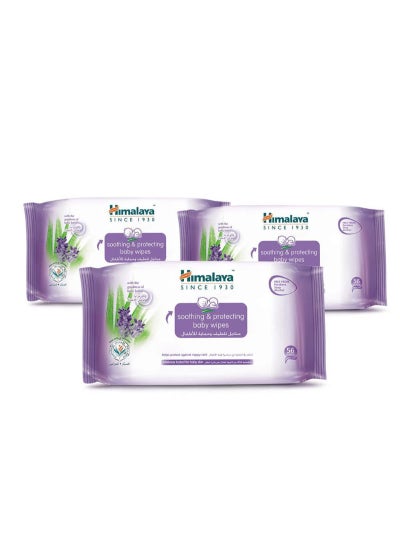 Buy Soothing And Protecting Baby Wipes 56's Pack Of 3's in UAE