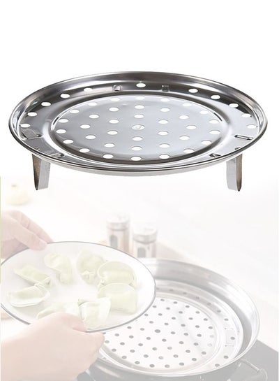 1pc Steamer Rack Round Stainless Steel Rack Steaming Stand Canner