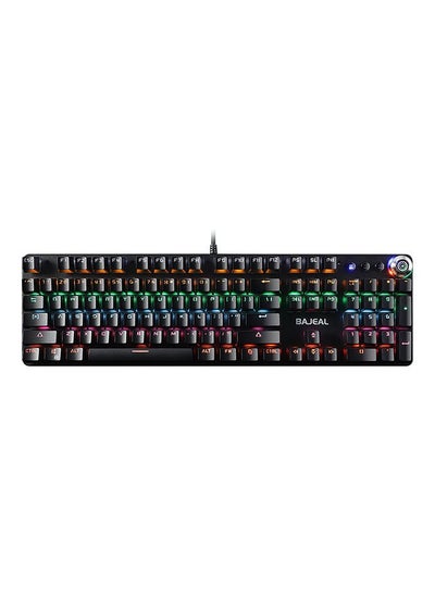 اشتري USB Wired Mechanical Keyboard with LED Light Black في الامارات