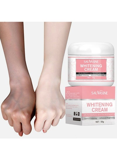 Buy Whitening Cream-Advanced Skin Brighten Body Cream Moisturizing Anti Wrinkle And Firming Daily Skin Care Cream Body Quick Whitening Cream Rapid Skin Bleaching Cream 50G in UAE