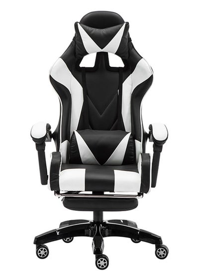 Buy Gaming Chair Ergonomic Office Chair High Back Computer Chair Adjustable Swivel Game Chair Leather Desk Chair Mesh Task Chair with Headrest and Lumbar Support in UAE