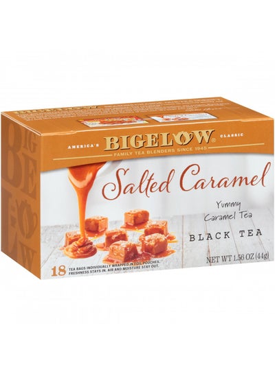 Buy Bigelow Tea Salted Caramel Black Tea, Caffeinated, 18 Count (Pack of 6), 108 Total Tea Bags in UAE