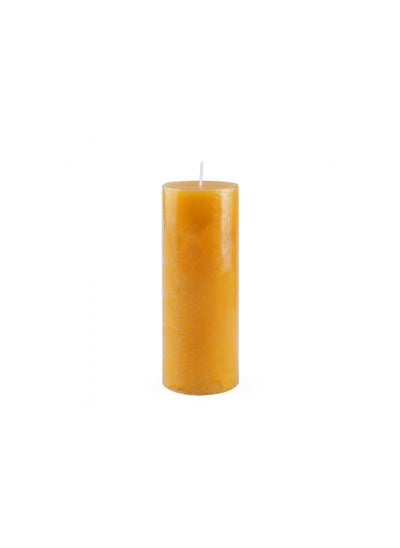 Buy Indulgence Pillar Candle Dia7x18cm Sandalwood in UAE