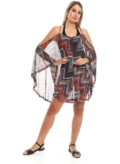 اشتري Jamila Womens Square Self Pattern Cover Up Square Self Pattern Cover Up في مصر