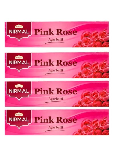 Buy Nirmal Eco Box Pink Rose Fragrance Incense Sticks Pack of  4 in UAE