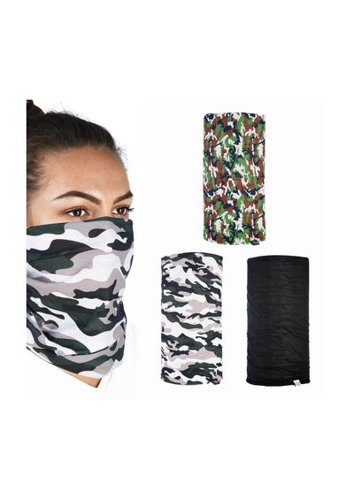 Buy Oxford Comfy Themed Head and Neck Wear Bike Scarf - Camouflage in UAE