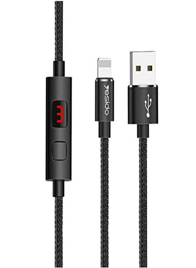 Buy YESIDO CA-46 USB Cable Line LED Displayed Timing Power Off Compatible wity iPhone in Egypt