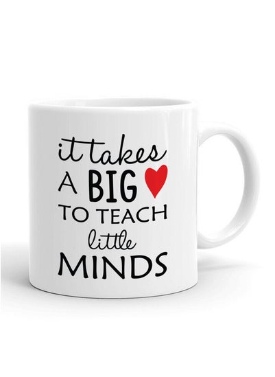 Buy Motivational Teacher Quote Typography Printed Ceramic Coffee Mug 325ml, Perfect Gifting by Spoil Your Wall in UAE