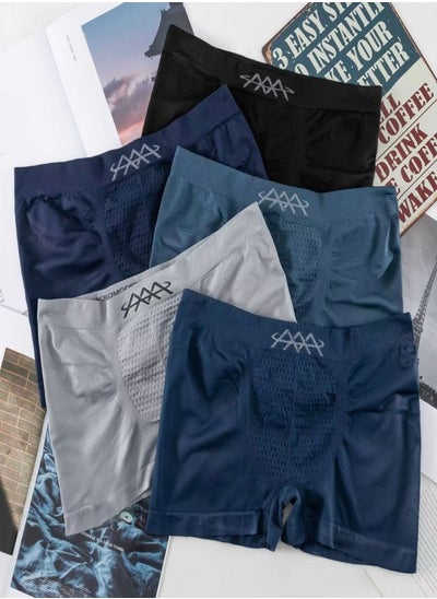 Buy Men's underwear boxers five color styles a box in Saudi Arabia