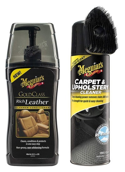 اشتري G17914 Gold Class Rich Leather 400ml + G191419 Carpet & Upholstery Cleaner 539g في الامارات