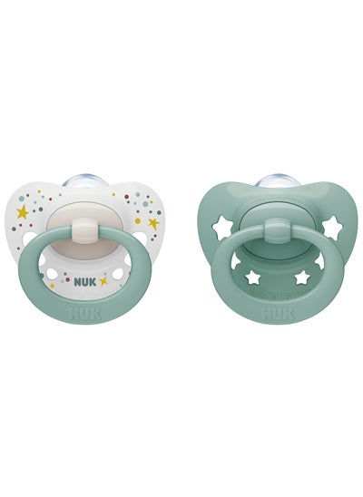 Buy Signature Silicone Soother, 0 - 6 Months, Assorted in UAE