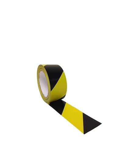 Buy Warning Tape- Yellow and Black Combination (70mm X 250m) in UAE