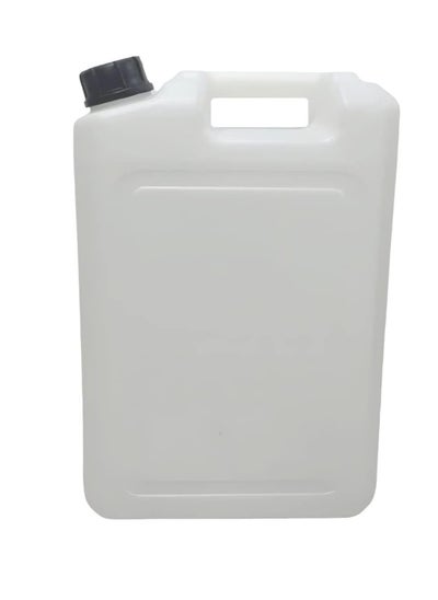 Buy RACO Jerry Can Type Plastic Canister with Black Tamper-Evident Cap for Water, Oil, Food Liquids and Chemicals 20 Litre Made in Oman in UAE