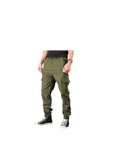 Buy Cargo pants for boys, olive(Material Gabardine) in Egypt