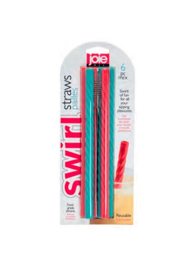 Buy Joie Swirl Silicone Straws in UAE