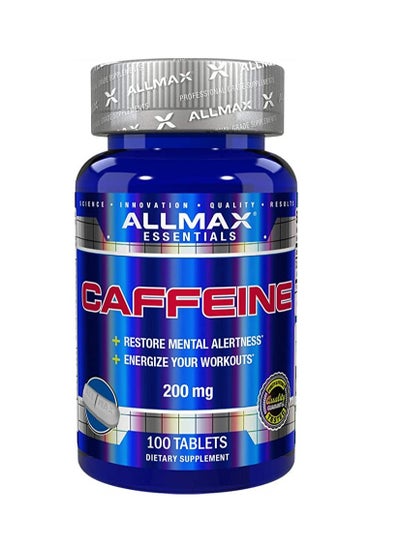 Buy Caffeine Pills, Sustained Energy & Pre - Workout Mental Focus, Fast Absorbing & Vegan, 200 mg, 100 Tablets in Saudi Arabia