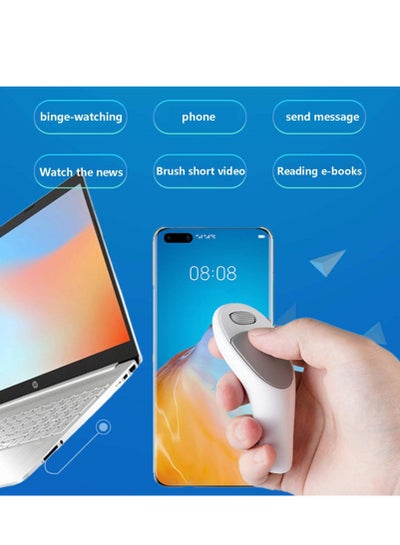 Buy Mobile Thumb Mouse, CMS01 Mobile Phone Thumb Mouse Smart Bluetooth Tablet PC Palm Lazy Mobile Phone Convenient Mouse, Send Message, Watch The News, Brush Short Video in UAE