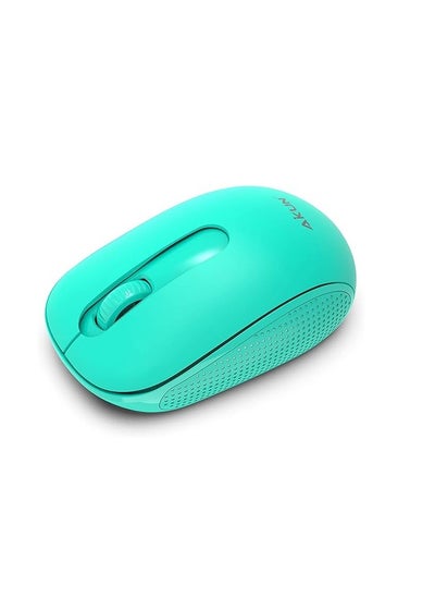 اشتري AIKUN MX36 Wireless Mouse, 2.4G Noiseless with USB Receiver - Portable for PC, Tablet, Laptop (Green) في مصر