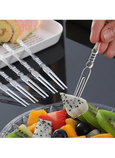 Buy 30pcs Disposable Plastic Fruit Forks for Family Parties Birthday Wedding Party in Egypt