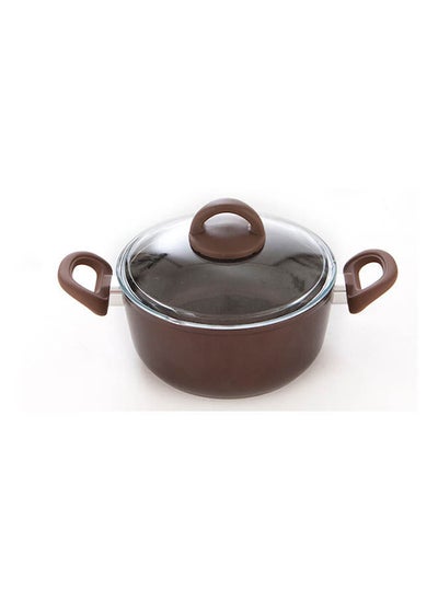 Buy Gourmet Deep Pot 2Handles 24 + Pyrex Lid in Egypt