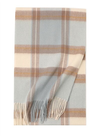 Buy Warm Long Cashmere Check Scarf Multicolour in Saudi Arabia