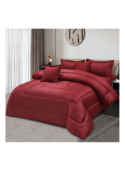 Buy Double-sided comforter set, consisting of 6 pieces, made of microfiber - size 250 x 230 cm in Saudi Arabia