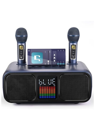 اشتري S39 Pro Portable Wireless Bluetooth Karaoke Speaker Stereo Bass Dual Microphone في الامارات