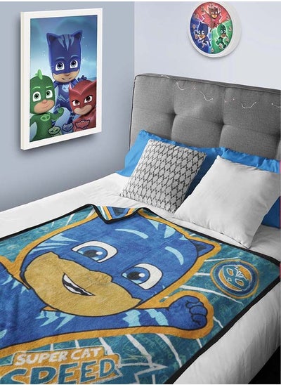 Buy PJ Masks Coral Fleece All-Season Ultra Soft Fade Resistant Blanket for Kids in UAE