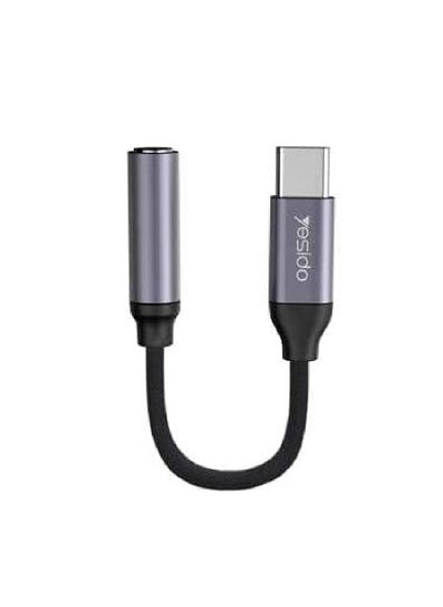 اشتري Type C to Aux 3.5mm  Female Headphone Jack Audio Dongle Cable في الامارات