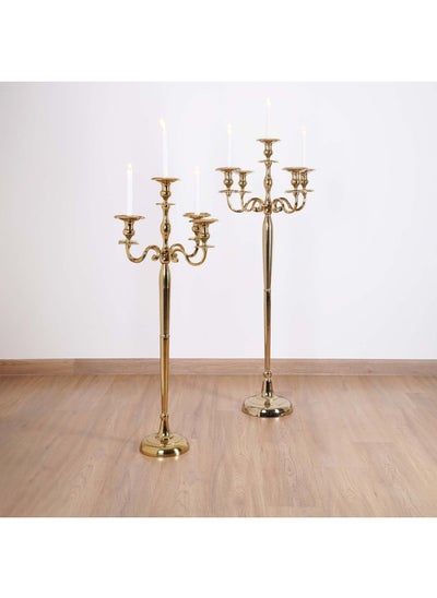 Buy Lucian 5-Arm Candle Stand 49X49X103.5Cm-Brass Gold in UAE