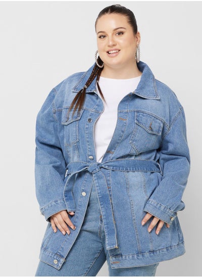 Buy Button Down Denim Jacket in UAE