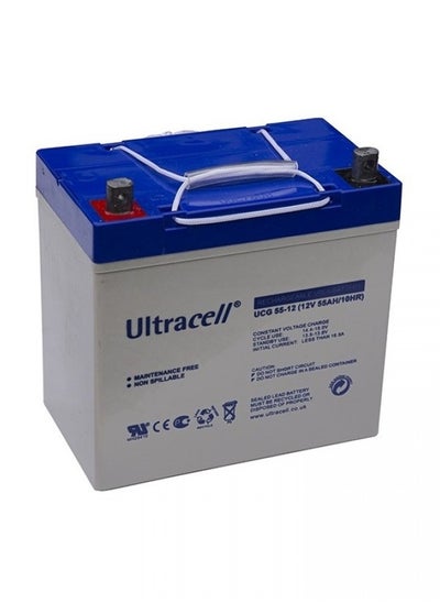 Buy Ultracell  Sealed Lead Acid Battery 12V 55A  (UL55-12) in Egypt