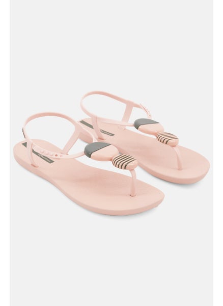 Buy Women Adjustable Buckle Sandals, Peach in Saudi Arabia