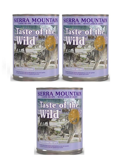 Buy 3Pc Sierra Mountain Canine Formula Lamb Dog Wet Food 390G in UAE