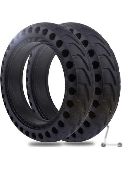 اشتري 2 Pieces Solid Tyre Compatible with 8.5'' Electric Scooter - 8 1/2 X 2 Spare Solid Tires, Scooter Tires Acessories for the Xiaomi M365 / Mi Pro 2 / Cecotec, And All 8.5 -Inch Scooter في السعودية