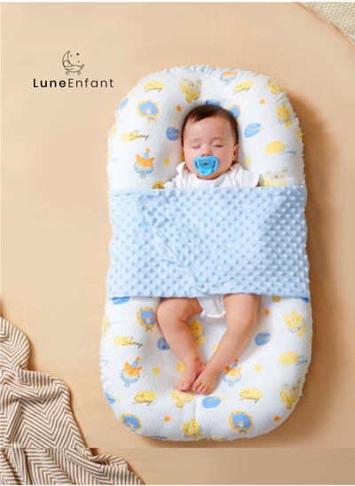 Buy Breathable Baby Nest, Baby Crib with Spinal Support - Safety Anti-Pressure Design, Comfortable & Cooling for All Seasons in UAE