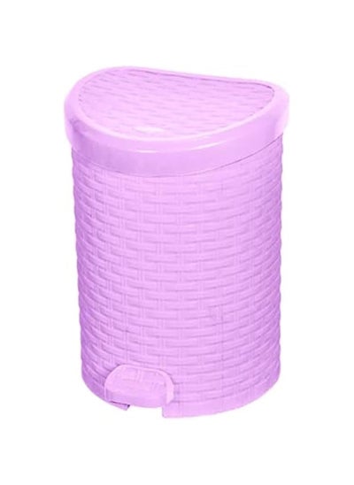 Buy Large rattan wastebasket, Mauve Crescent and Silver Star 2000549 in Egypt