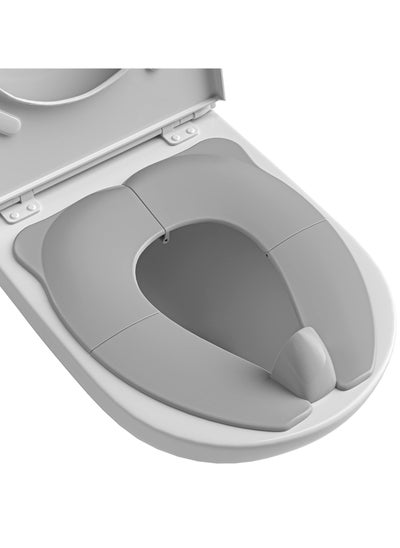 اشتري Foldable Toddler Potty Training Toilet Seat - Non-Slip Covers with Splash Guard, Fits Round and Oval Toilets, Ideal for Boys and Girls Travel في الامارات