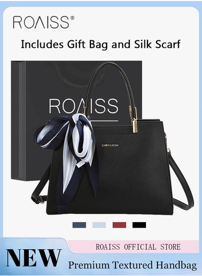 Buy Exquisite Elegant Handbags for Women Large Capacity Premium Ladies Shoulder Crossbody Bags with Silk Scarf and Gift Bag Perfect Gifts for Mother Wife Bridal Suitable for Ramadan Wedding or Casual Time in Saudi Arabia