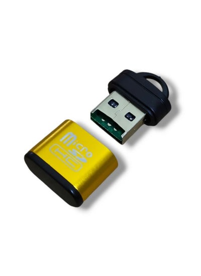 Buy External memory card reader microSD (T-Flash) gold color in Egypt