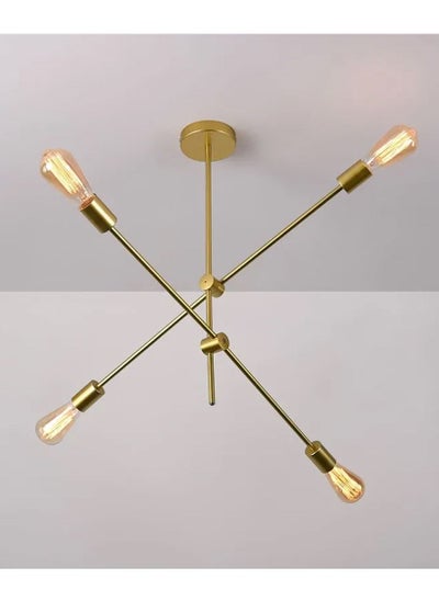 Buy Sputnik Chandelier - 4 bulb - Gold in Egypt